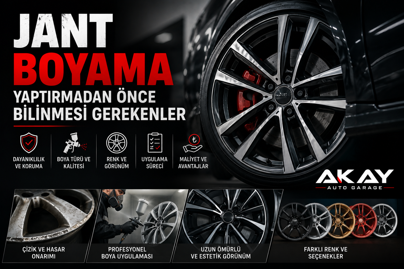 Jant Boyama Yaptırmadan Önce Bilinmesi Gerekenler